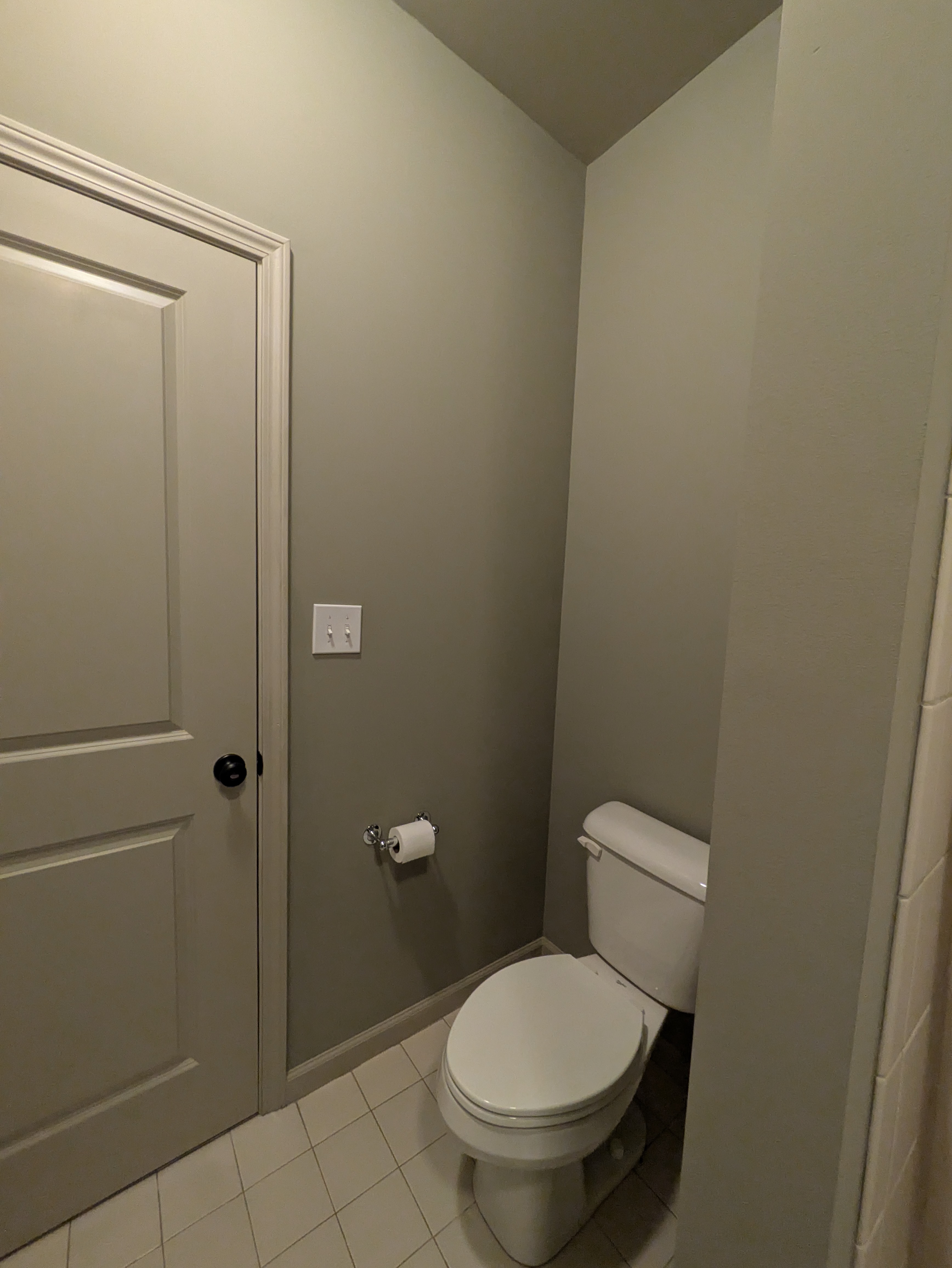 Final wide shot of a completed bathroom renovation in Normaltown Athens